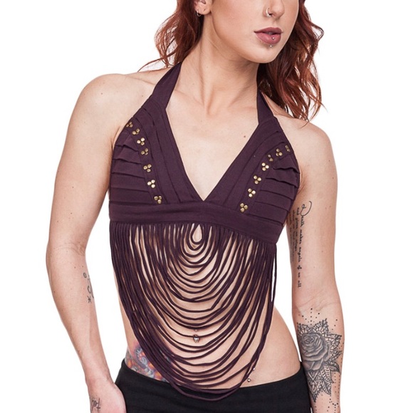 Arabian Nights String Studded Halter Bra - Large - Picture 9 of 9